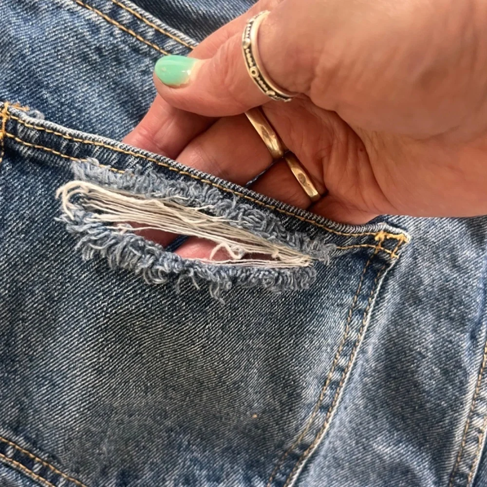 NWOT - Kancan Distressed Button Fly Denim Shorts
